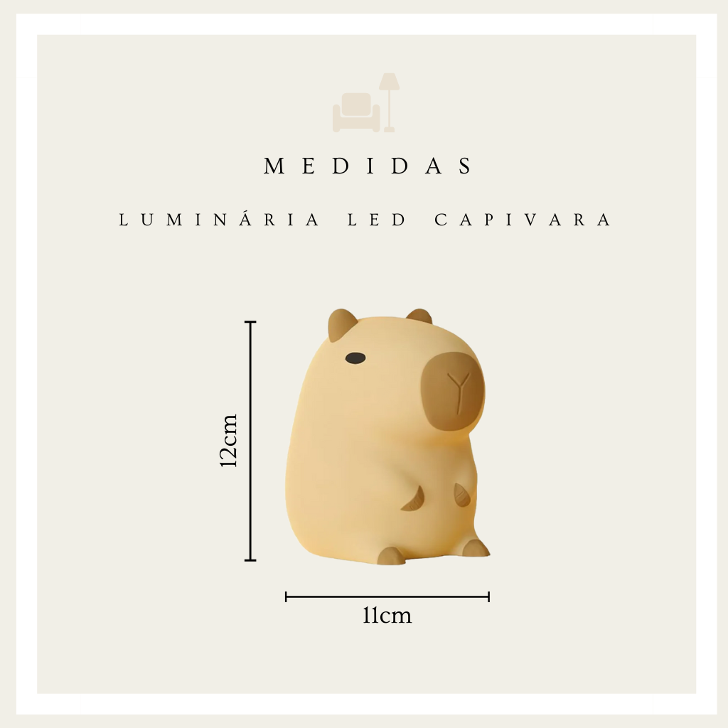 Luminária Led - Capivara