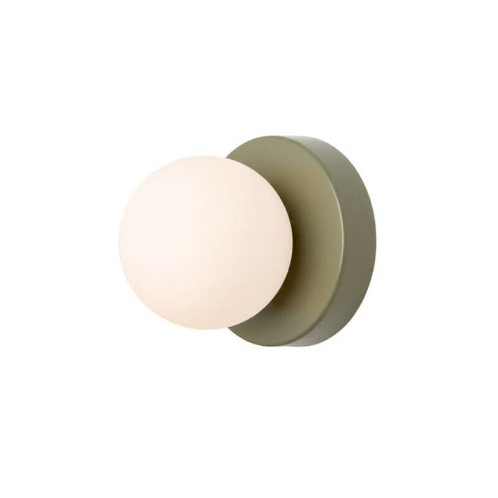 luminára de parede para quarto na cor verde apagada
