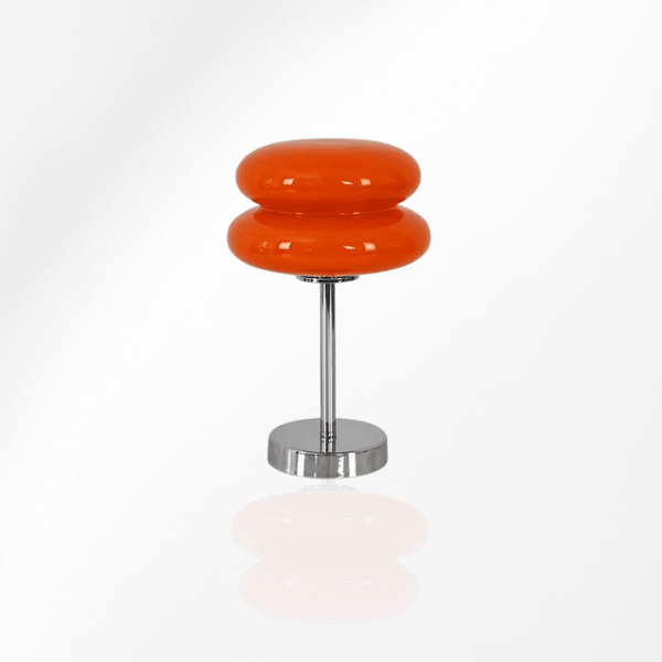 Luminária de Mesa Vidro Retro - Laranja