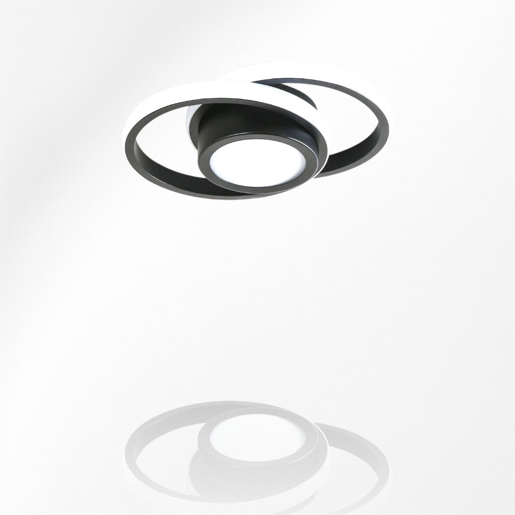 Luminária De Teto Modelo Plafon Círculos Black