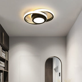 Luminária De Teto Modelo Plafon Círculos Black