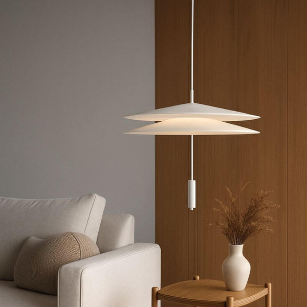 Pendente Flamingo Moderno Camadas Dourado LED